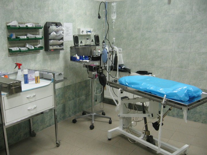 A BÁK műtőjében modern lélegeztetőgép, pulzoximéter, melegített infúzió várja a pácienseket.